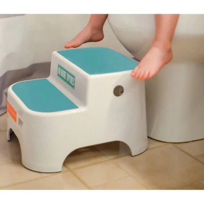 Prince Lionheart Uppy2 Step Stool For Kids' Potty Training And Bathroom - Glacier 1 Prince Lionheart Uppy2 Step Stool For Kids' Potty Training And Bathroom - Glacier