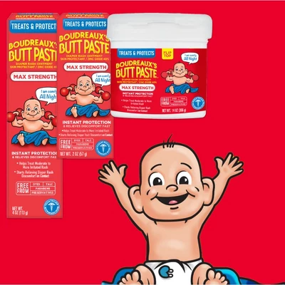 Boudreaux's Butt Paste Baby Diaper Rash Cream Maximum Strength - 14oz 4 Boudreaux's Butt Paste Baby Diaper Rash Cream Maximum Strength - 14oz - Image 4