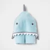 Baby Boys' Critter Shark Hooded Towel - Cloud Island™ Blue