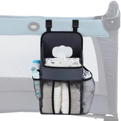 LA Baby Universal Playard Nursery Organizer And Diaper Caddy For Baby's Essentials - Gray 2 LA Baby Universal Playard Nursery Organizer And Diaper Caddy For Baby's Essentials - Gray - Image 2