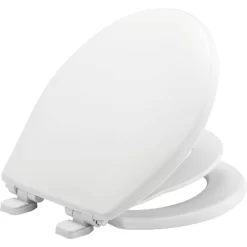 Mayfair By Bemis Little2Big Never Loosens Round Plastic Children's Potty Training Toilet Seat With Slow Close Hinge - White