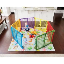 Toddleroo By North States Superyard Colorplay 6 Panel Freestanding Gate -Baby Care Deals Store GUEST d54facce b5b8 4a5f 9fa0 e979352e76ae