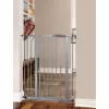 Regalo Extra Tall Easy Step Metal Walk Through Baby Gate - Platinum