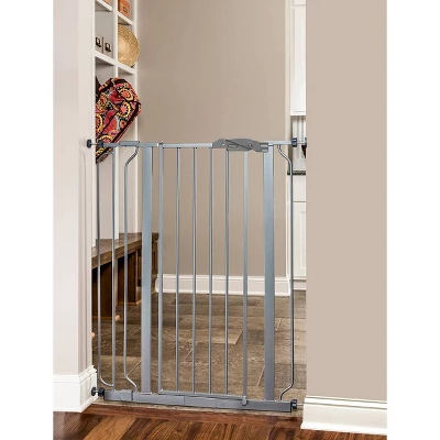 Regalo Extra Tall Easy Step Metal Walk Through Baby Gate - Platinum 1 Regalo Extra Tall Easy Step Metal Walk Through Baby Gate - Platinum