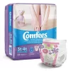 Comfees Toddler Training Pants, Moderate Absorbency, Size 3T-4T, 23 Count, 6 Packs, 138 Total