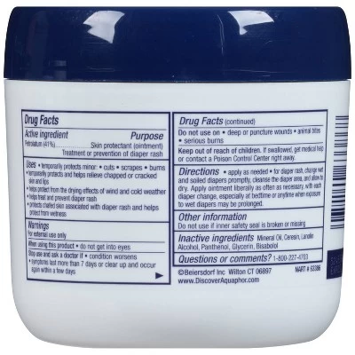 Aquaphor Baby Healing Ointment Advanced Therapy Skin Protectant - Dry Skin And Diaper Rash Ointment Jar - 14oz 2 Aquaphor Baby Healing Ointment Advanced Therapy Skin Protectant - Dry Skin And Diaper Rash Ointment Jar - 14oz - Image 2