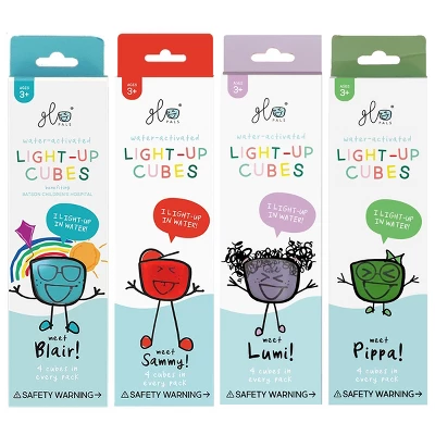 Glo Pals Light Up Water Cubes - Set Of 16 Cubes - Red, Blue, Green, Purple 2 Glo Pals Light Up Water Cubes - Set Of 16 Cubes - Red, Blue, Green, Purple - Image 2