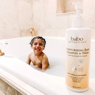 Babo Botanicals Moisturizing 2-in-1 Oatmilk & Calendula Baby Shampoo & Wash - 16 Fl Oz 8 Babo Botanicals Moisturizing 2-in-1 Oatmilk & Calendula Baby Shampoo & Wash - 16 Fl Oz - Image 8
