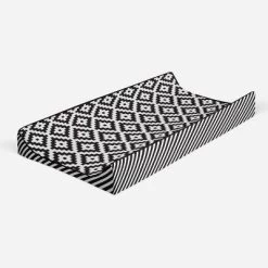 Bacati - Love Black/White Warp Stripes Changing Pad Cover -Baby Care Deals Store GUEST e305052d 4162 491d b52d a48d9ffd77d3