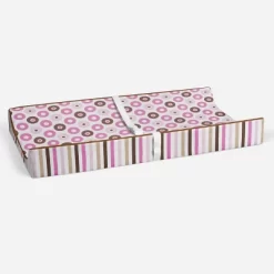 Bacati - Mod Dots/Stripes Pink/choco Dots Changing Pad Cover -Baby Care Deals Store GUEST e311a5e7 02d0 4cda 9030 345069658318