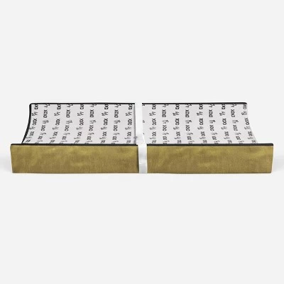 Bacati - Love Black/Gold Kisses/Hugs Changing Pad Cover 5 Bacati - Love Black/Gold Kisses/Hugs Changing Pad Cover - Image 5