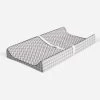 Bacati - Herringbone Quilted Muslin Changing Pad Cover Gray