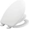 Mayfair By Bemis Little2Big Never Loosens Elongated Plastic Children's Potty Training Toilet Seat With Slow Close Hinge - White