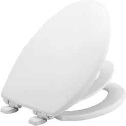 Mayfair By Bemis Little2Big Never Loosens Elongated Plastic Children's Potty Training Toilet Seat With Slow Close Hinge - White