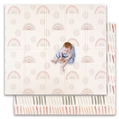JumpOff Jo - Extra Large Waterproof Foam Padded Play Mat For Babies Play & Tummy Time - 77x70 Sunshine And Rainbows 6 JumpOff Jo - Extra Large Waterproof Foam Padded Play Mat For Babies Play & Tummy Time - 77x70 Sunshine And Rainbows - Image 6