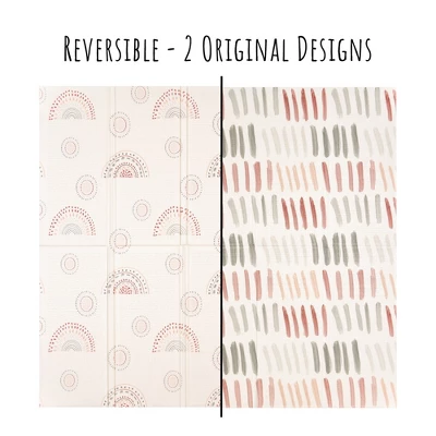 JumpOff Jo - Extra Large Waterproof Foam Padded Play Mat For Babies Play & Tummy Time - 77x70 Sunshine And Rainbows 1 JumpOff Jo - Extra Large Waterproof Foam Padded Play Mat For Babies Play & Tummy Time - 77x70 Sunshine And Rainbows