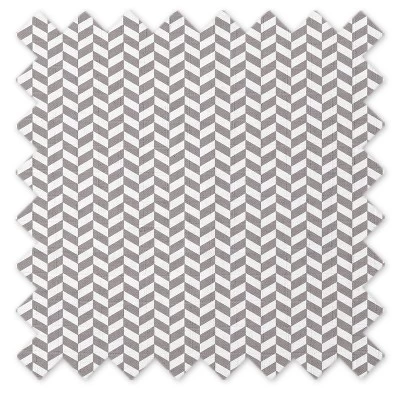 Bacati - Herringbone Quilted Muslin Changing Pad Cover Gray 8 Bacati - Herringbone Quilted Muslin Changing Pad Cover Gray - Image 8