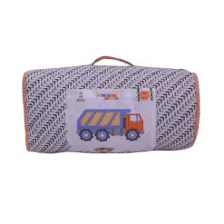 Bacati - Construction Multicolor Boys Cotton Toddler Nap Mat