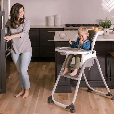 Ingenuity SmartClean Trio Elite 3-in-1 High Chair, Toddler Chair & Booster Seat - Slate 2 Ingenuity SmartClean Trio Elite 3-in-1 High Chair, Toddler Chair & Booster Seat - Slate - Image 2