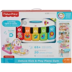 Fisher Price Fisher-Price Deluxe Kick & Play Piano Gym Playmat - Pink -Baby Care Deals Store GUEST f9522822 e330 4d98 99f3 58cacd619652