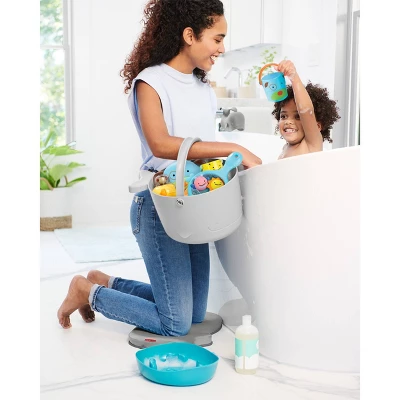 Skip Hop Moby Fun-Filled Baby Bath Toy & Bucket Gift Set - 2pc 2 Skip Hop Moby Fun-Filled Baby Bath Toy & Bucket Gift Set - 2pc - Image 2