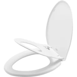 Mayfair By Bemis Little2Big Never Loosens Elongated Plastic Children's Potty Training Toilet Seat With Slow Close Hinge - White -Baby Care Deals Store GUEST fa470107 6a21 48c5 aebf f883d403613f