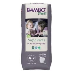 Bambo Dreamy Potty Training Night Pants For Girls Ages 4-7