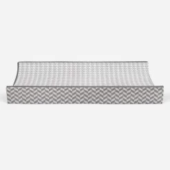 Bacati - Houndstooth Quilted Muslin Changing Pad Cover Gray -Baby Care Deals Store GUEST fec4ff1f eff0 4c4f 9818 6e67cac97184