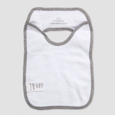 Burt's Bees Baby Burt's Bees Baby® Organic Cotton 4pk Lap Shoulder Bibs - Heather Gray 2 Burt's Bees Baby Burt's Bees Baby® Organic Cotton 4pk Lap Shoulder Bibs - Heather Gray - Image 2